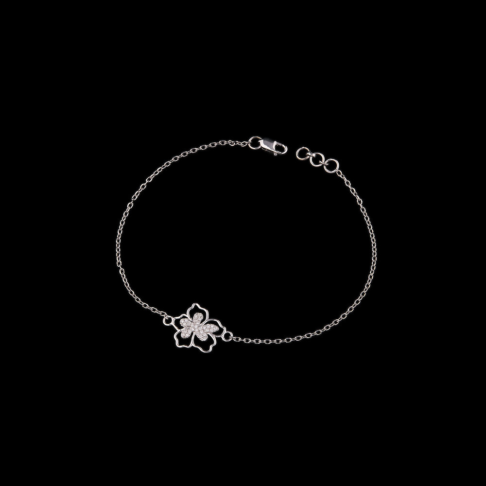 Floral Whisper Diamond Bracelet