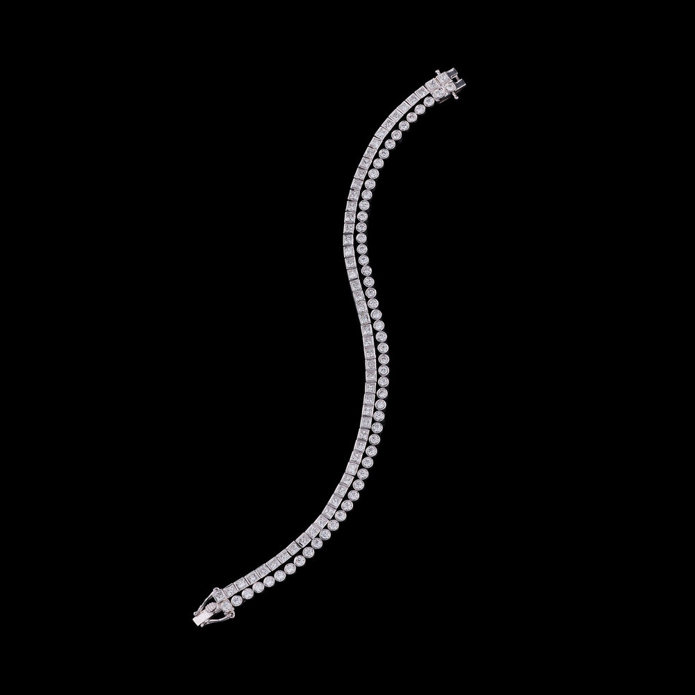 Twin Spark Tennis Bracelet