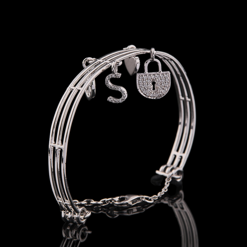 Signature Charm Cuff Bracelet