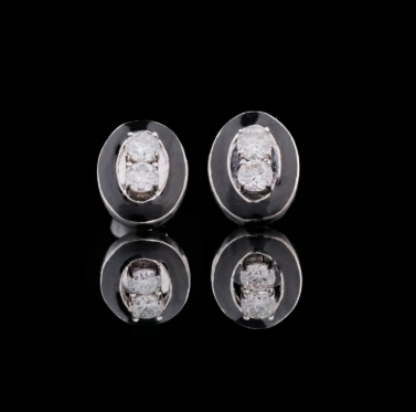 Aura Oval Studs