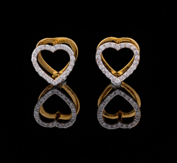Heartline Diamond Earrings