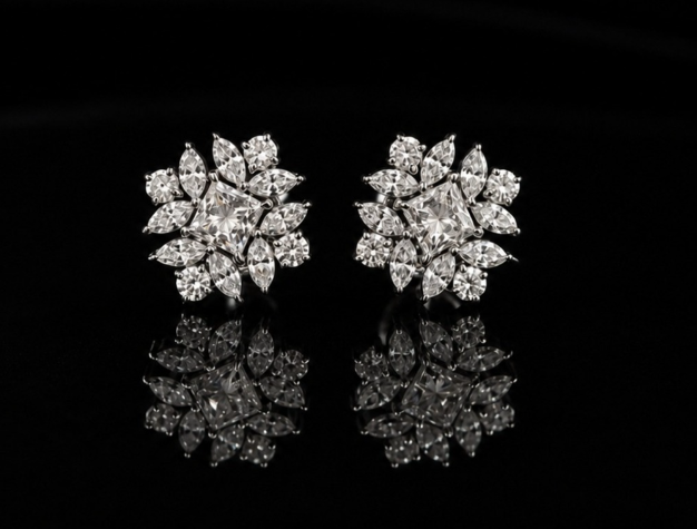 Frosted Blossom Studs