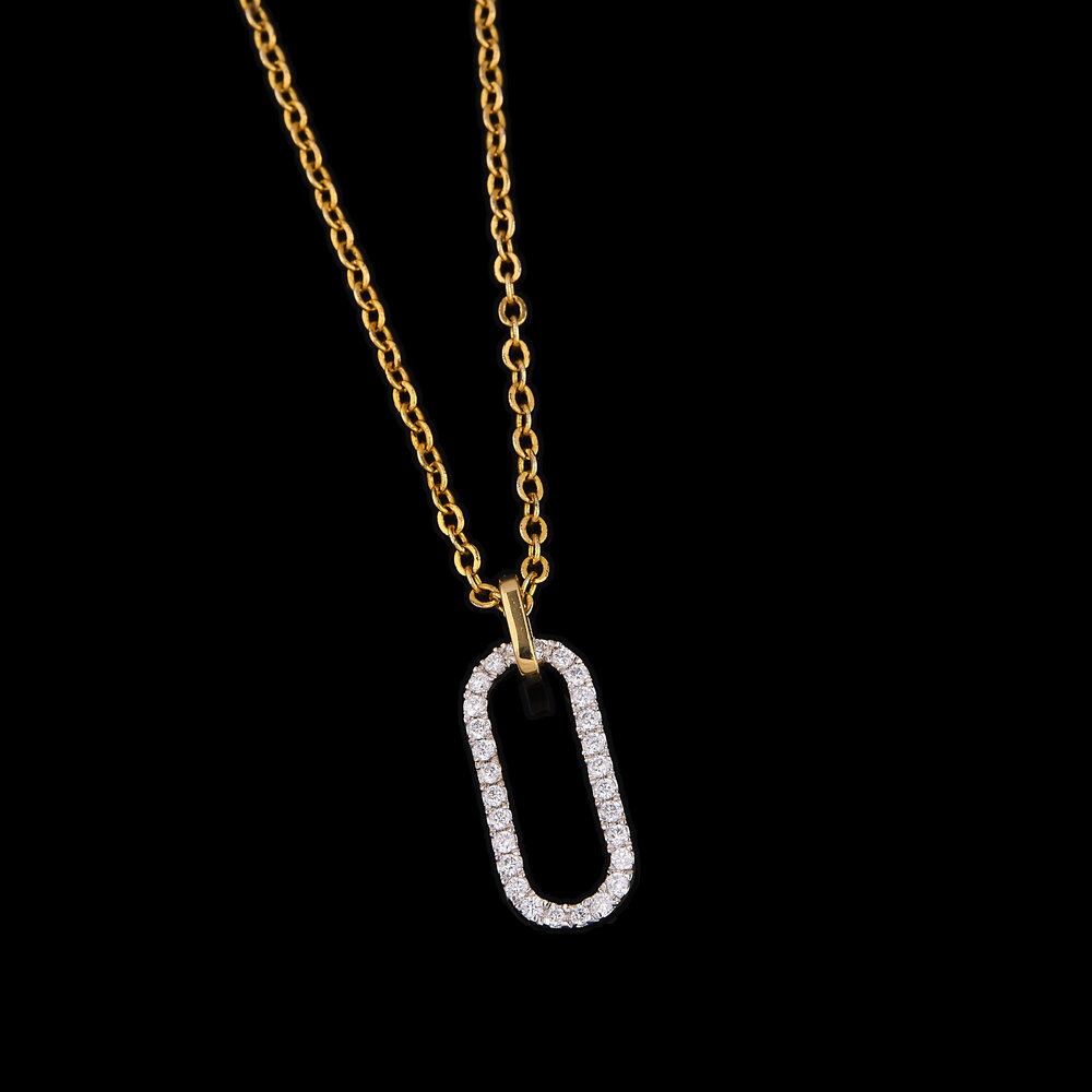 Oval Spark Pendant