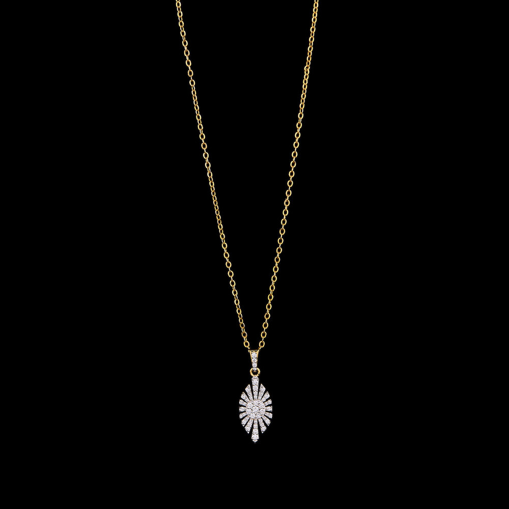 Sunburst Diamond Pendant