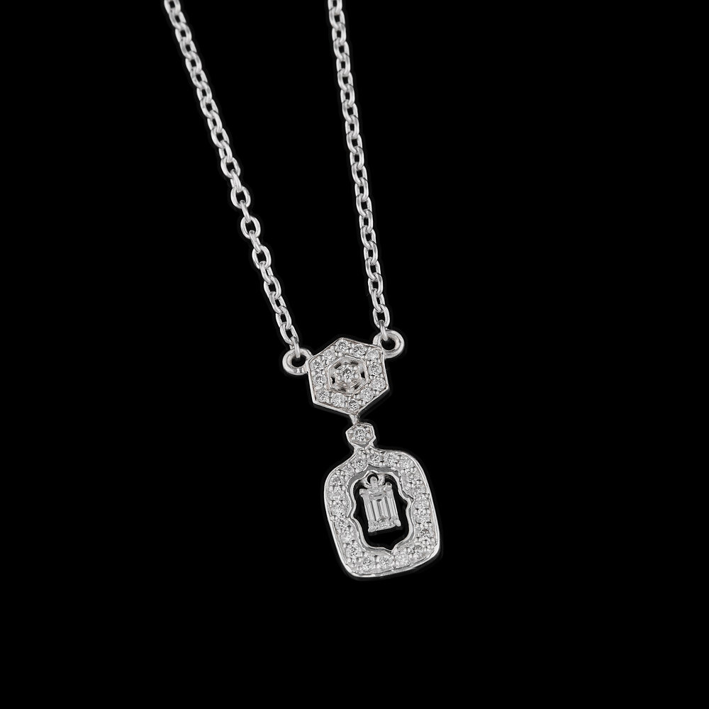 Hexa Glow Diamond Pendant