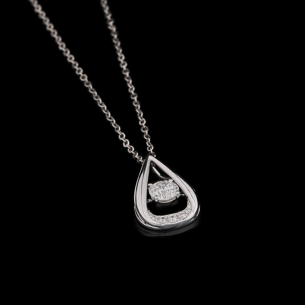 Silver Dewdrop Pendant