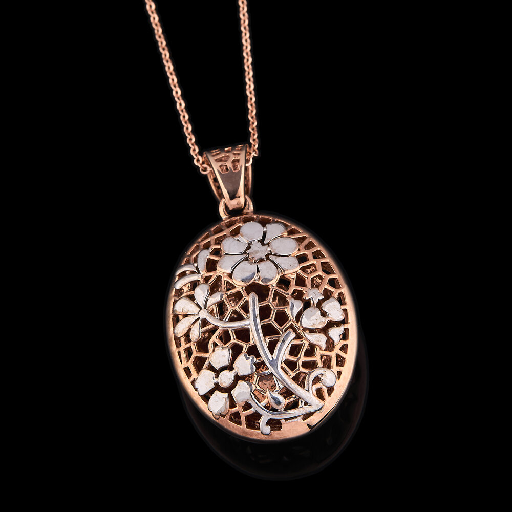 Floral Mosaic Pendant