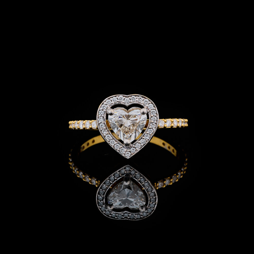 Sweetheart Halo Ring