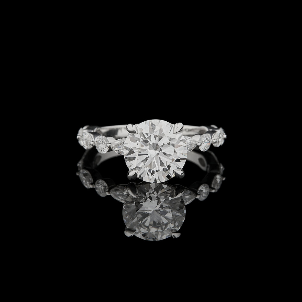Aurora Blossom Diamond Ring