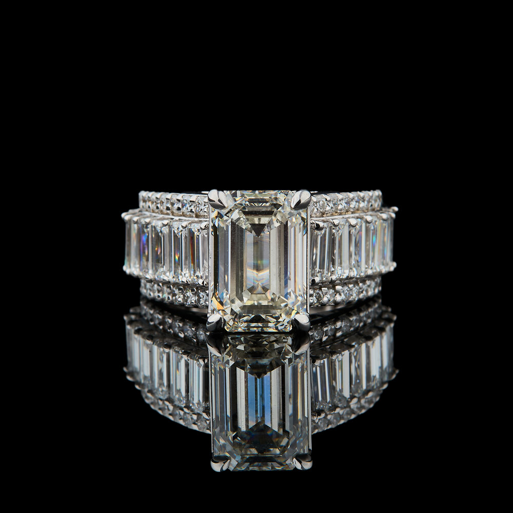 Imperial Emerald Diamond Ring