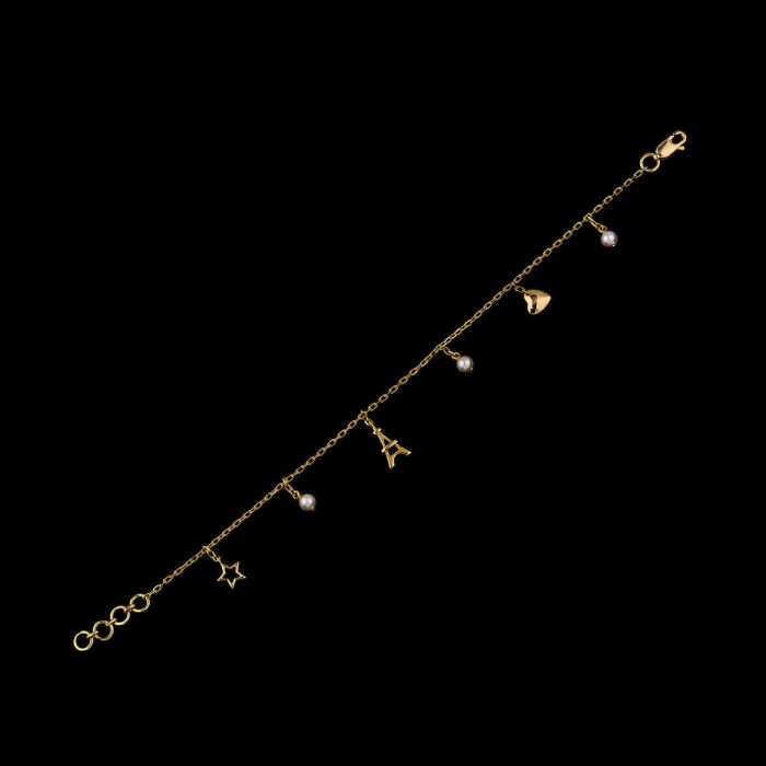 Paris Pearl Charm Bracelet