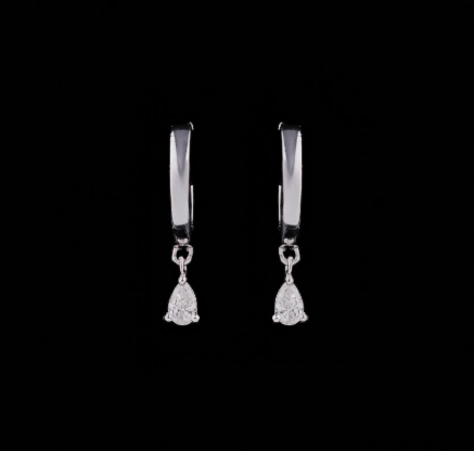 Diamond Dew Hoops