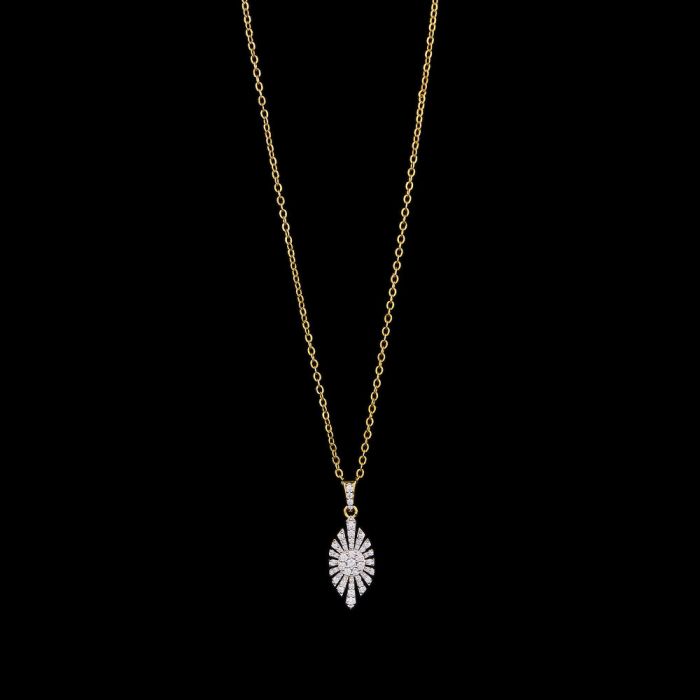 Sunburst Diamond Pendant