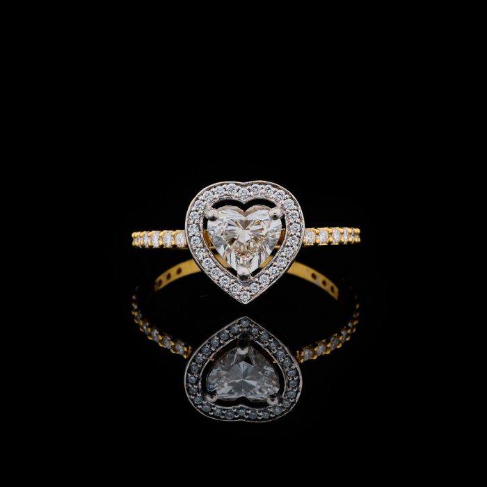 Sweetheart Halo Ring